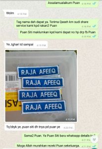 testimoni ezprint name tag sekolah trusted