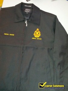 sulam jaket bomba