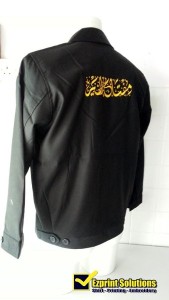 sulam jaket korporat