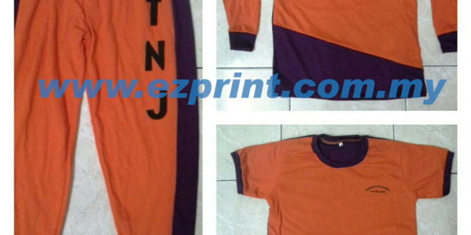 set baju sukan tadika