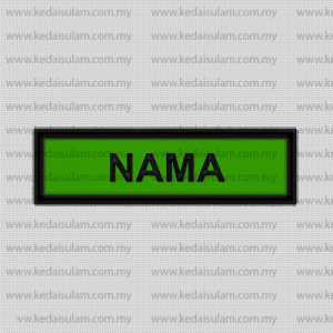 nametag hijau