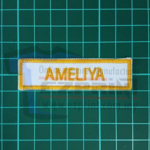 order nametag sulam kuning