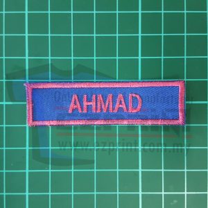 name tag embroidery