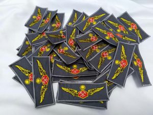 sulam logo patch bomba malaysia